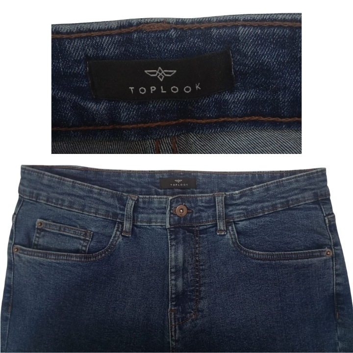 Men's Denim Long Pant - Toplook - Image 3