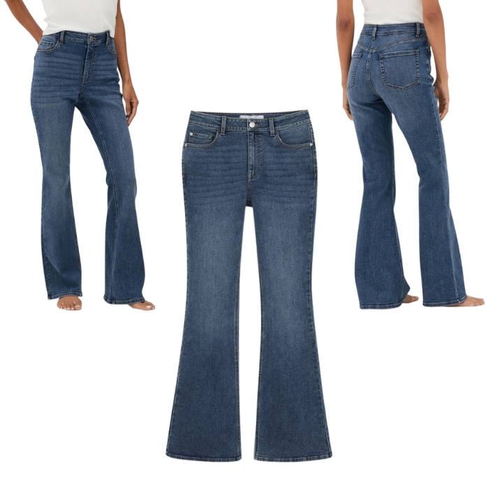 Ladies Mid Rise Flare Jeans - Image 5
