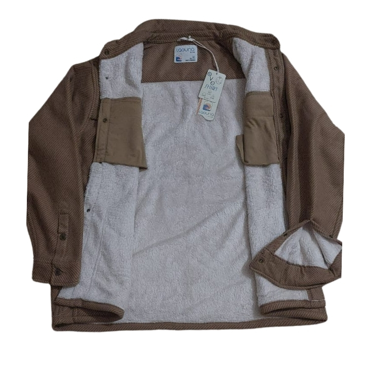 Sherpa-Lined Wool Shirt Jacket - Image 2