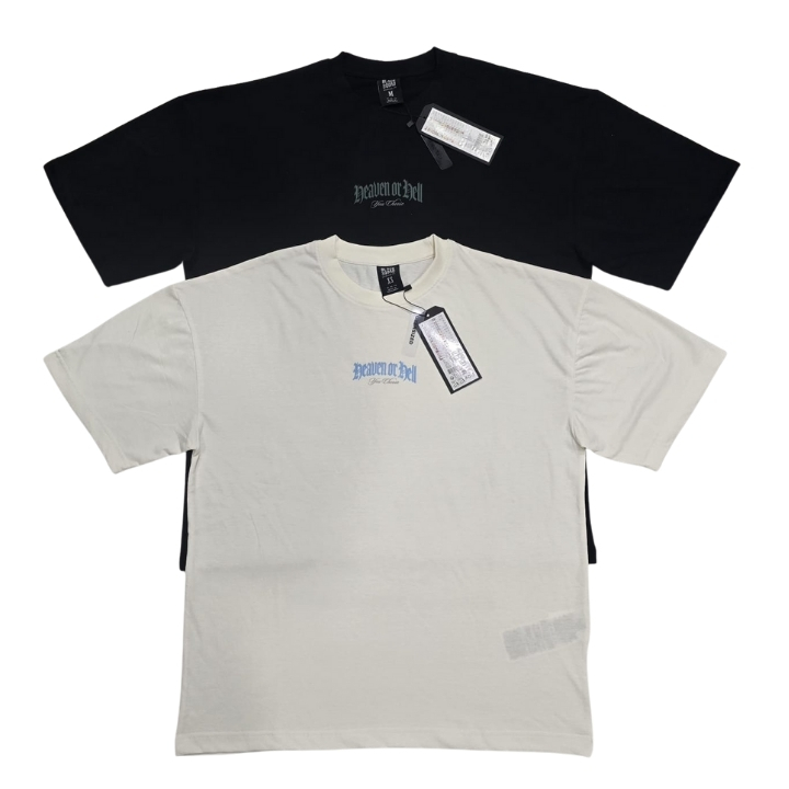 Drop Shoulder Rubber Print T-Shirt