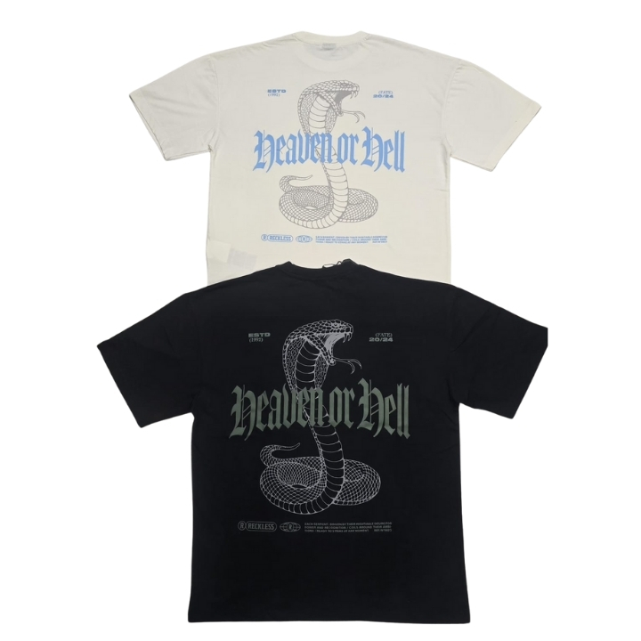 Drop Shoulder Rubber Print T-Shirt - Image 3